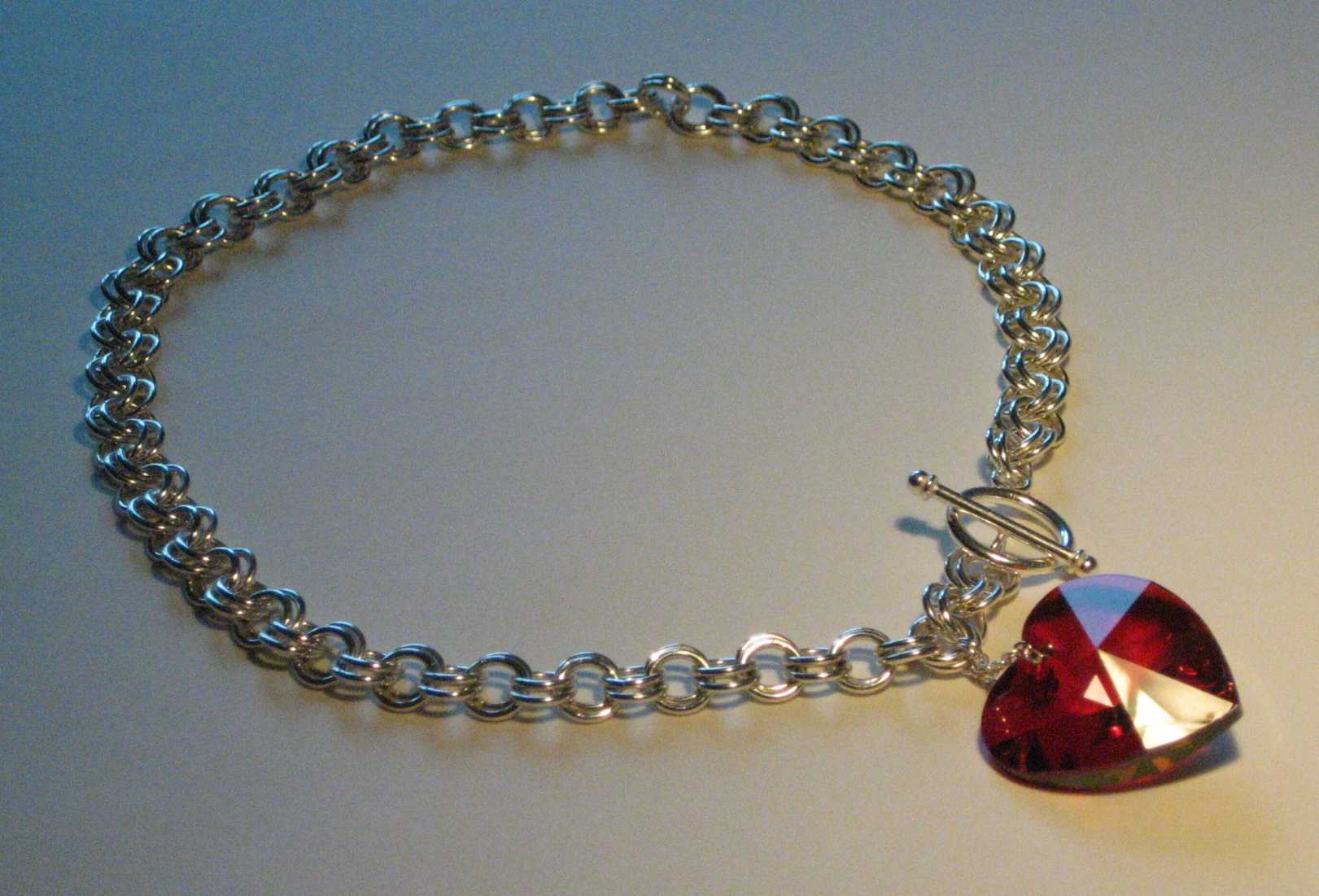 Front Toggle Heart Necklace